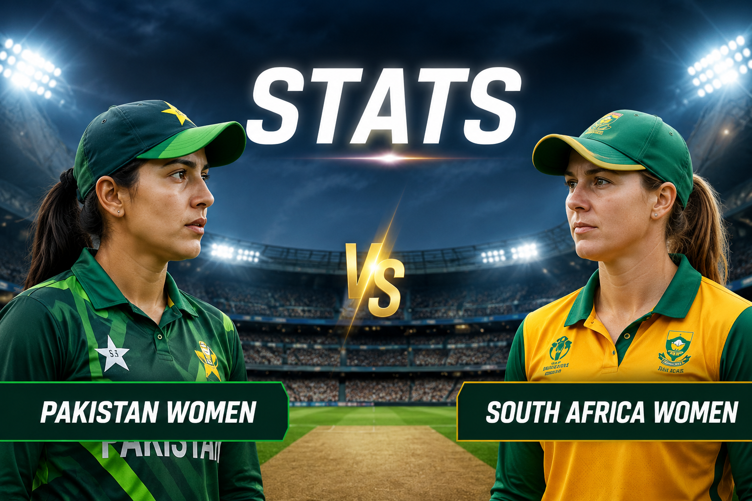 Pakistan Women's National Cricket Team Vs South Africa Women's National Cricket Team Stats