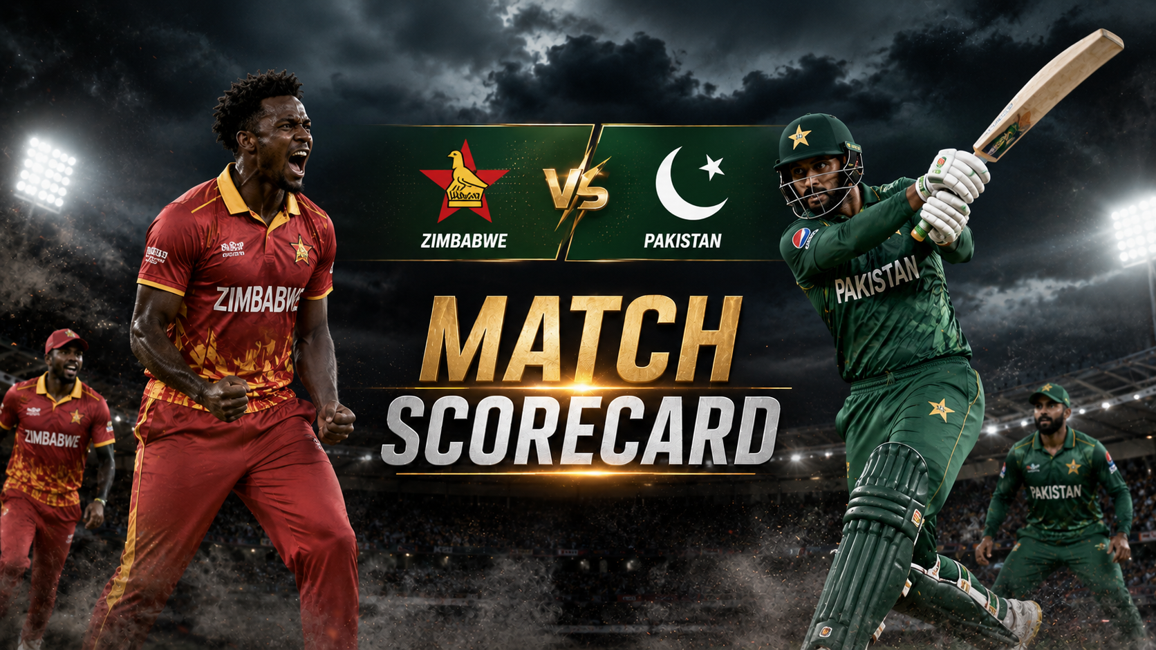 Zimbabwe National Cricket Team Vs Pakistan National Cricket Team Match Scorecard