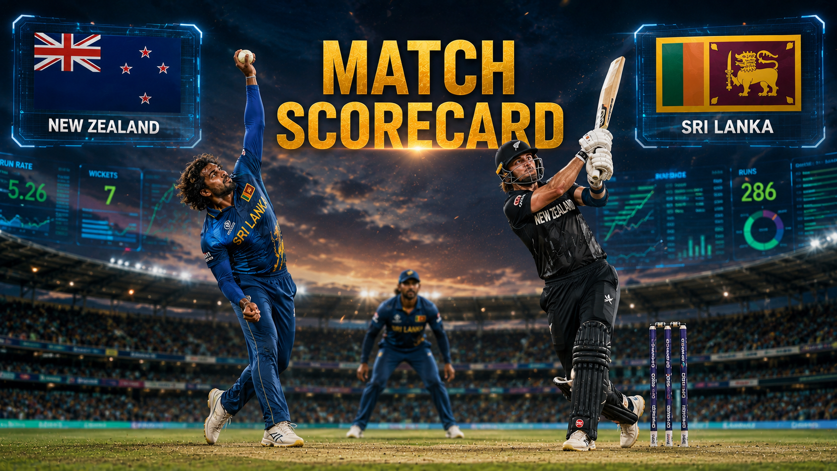 New Zealand National Cricket Team Vs Sri Lanka National Cricket Team Match Scorecard