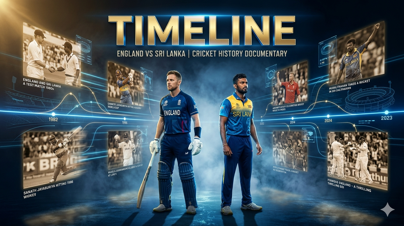 England Cricket Team Vs Sri Lanka National Cricket Team Timeline